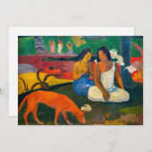 Paul Gauguin - Gebied / Rode hond Kaart (Voorkant / Achterkant)