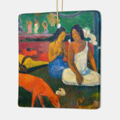 Paul Gauguin - Gebied / Rode hond Keramisch Ornament (Links)