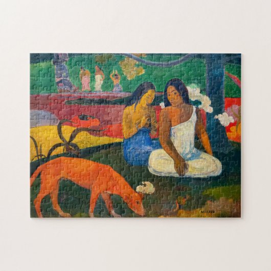 Paul Gauguin - Gebied / Rode hond Legpuzzel (Horizontaal)