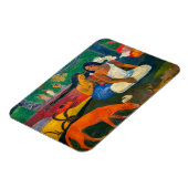 Paul Gauguin - Gebied / Rode hond Magneet (Linkerzijde)