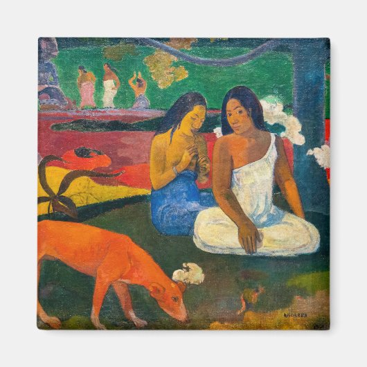 Paul Gauguin - Gebied / Rode hond Magneet (Voorkant)