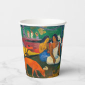Paul Gauguin - Gebied / Rode hond Papieren Bekers (Achterkant)