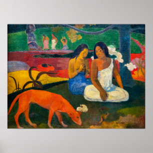 Paul Gauguin - Gebied / Rode hond Poster