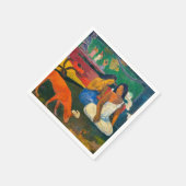 Paul Gauguin - Gebied / Rode hond Servet (Hoek)