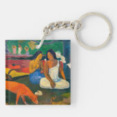 Paul Gauguin - Gebied / Rode hond Sleutelhanger (Achterkant)
