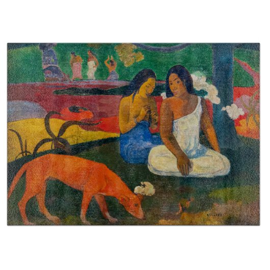 Paul Gauguin - Gebied / Rode hond Snijplank (Voorkant)