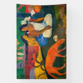 Paul Gauguin - Gebied / Rode hond Spandoek (Verticaal)