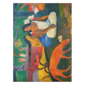 Paul Gauguin - Gebied / Rode hond Tafelkleed (Voorkant)