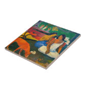 Paul Gauguin - Gebied / Rode hond Tegeltje (Zijkant)