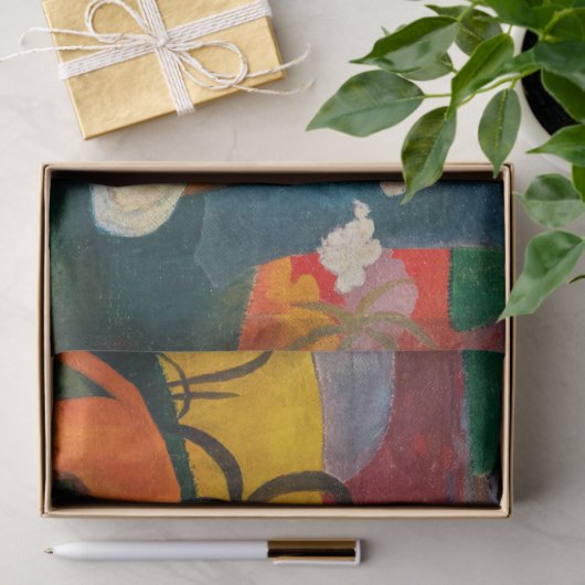 Paul Gauguin - Gebied / Rode hond Tissuepapier (Geschenk)