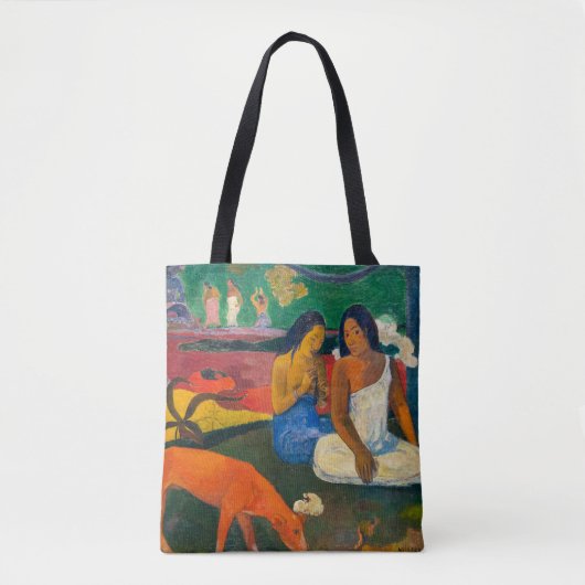 Paul Gauguin - Gebied / Rode hond Tote Bag (Voorkant)