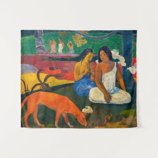 Paul Gauguin - Gebied / Rode hond Wandkleed (Voorkant (horizontaal))