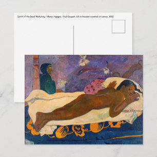 Paul Gauguin - Geest van de doden kijkt toe Briefkaart