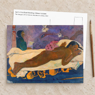 Paul Gauguin - Geest van de doden loert Briefkaart
