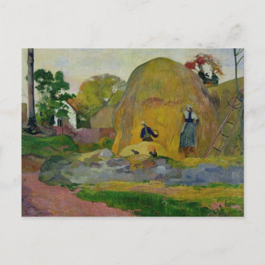 Paul Gauguin | Gele Haystacks of Golden Harvest Briefkaart (Voorkant)