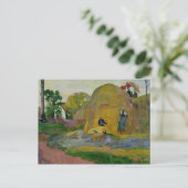 Paul Gauguin | Gele Haystacks of Golden Harvest Briefkaart (Staand voorkant)
