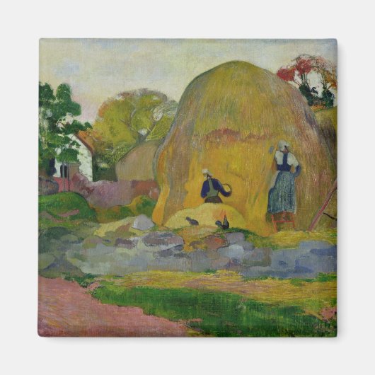 Paul Gauguin | Gele Haystacks of Golden Harvest Magneet (Voorkant)