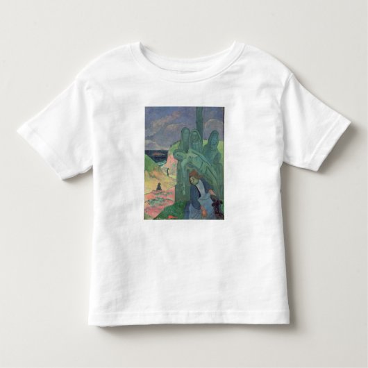 Paul Gauguin | Groene Christus 1889 Kinder Shirts (Voorkant)