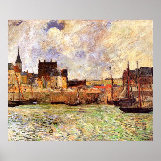 Paul Gauguin Harbour Scene, Dieppe Poster (Voorkant)
