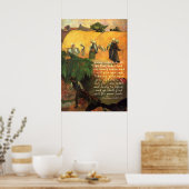 Paul Gauguin Haymaking met Scriptversie Poster (Keuken)