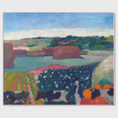 Paul Gauguin Haystacks in Bretagne Cadeaupapier (Vlak)