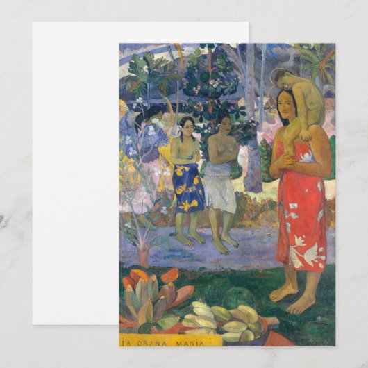 Paul Gauguin - Heil Maria / Ia Orana Maria Bedankkaart (Voorkant / Achterkant)