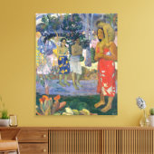 Paul Gauguin - Heil Maria / Ia Orana Maria Canvas Afdruk (Insitu (Woonkamer))