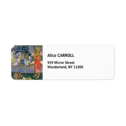 Paul Gauguin - Heil Maria / Ia Orana Maria Etiket (Voorkant)