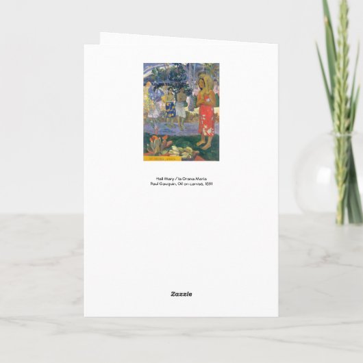 Paul Gauguin - Heil Maria / Ia Orana Maria Kaart (Achterkant)