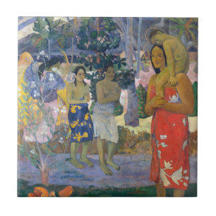 Paul Gauguin - Heil Maria / Ia Orana Maria Tegeltje
