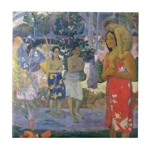 Paul Gauguin - Heil Maria / Ia Orana Maria Tegeltje (Voorkant)