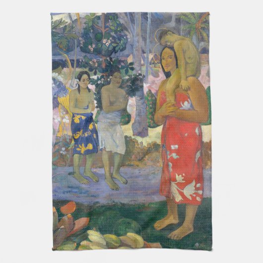 Paul Gauguin - Heil Maria / Ia Orana Maria Theedoek (Verticaal)