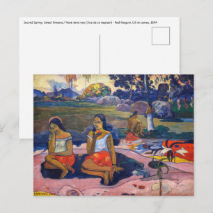 Paul Gauguin - Heilige Lente, zoete dromen Briefkaart