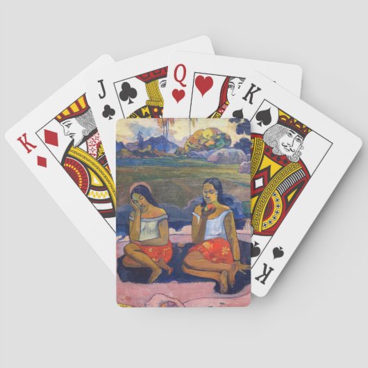 Paul Gauguin - Heilige Lente, zoete dromen Pokerkaarten (Achterkant)