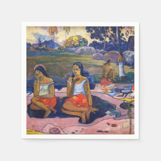 Paul Gauguin - Heilige Lente, zoete dromen Servet (Voorkant)