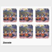 Paul Gauguin - Heilige Lente, zoete dromen Vierkante Sticker (Vel)