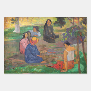 Paul Gauguin - Het gesprek / Les Parau Parau Inpakpapier Vel