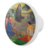 Paul Gauguin - Het gesprek / Les Parau Parau Keramische Knop (Rechts)