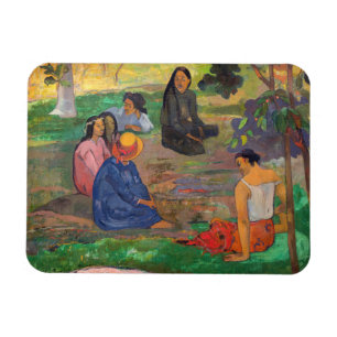 Paul Gauguin - Het gesprek / Les Parau Parau Magneet