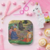 Paul Gauguin - Het gesprek / Les Parau Parau Papieren Bordje (Feest)