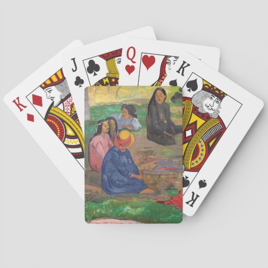 Paul Gauguin - Het gesprek / Les Parau Parau Pokerkaarten (Achterkant)