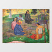 Paul Gauguin - Het gesprek / Les Parau Parau Raamsticker (Vel)