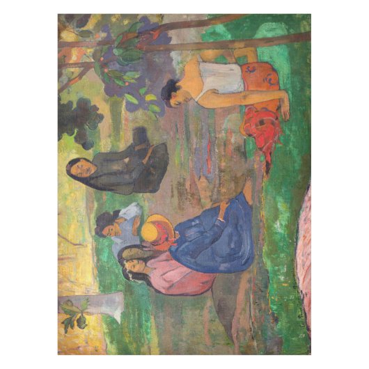 Paul Gauguin - Het gesprek / Les Parau Parau Tafelkleed (Voorkant)