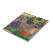 Paul Gauguin - Het gesprek / Les Parau Parau Tegeltje (Zijkant)