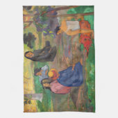 Paul Gauguin - Het gesprek / Les Parau Parau Theedoek (Verticaal)