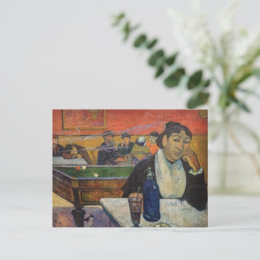 Paul Gauguin - Het Nachtcafé, Arles Briefkaart (Staand voorkant)