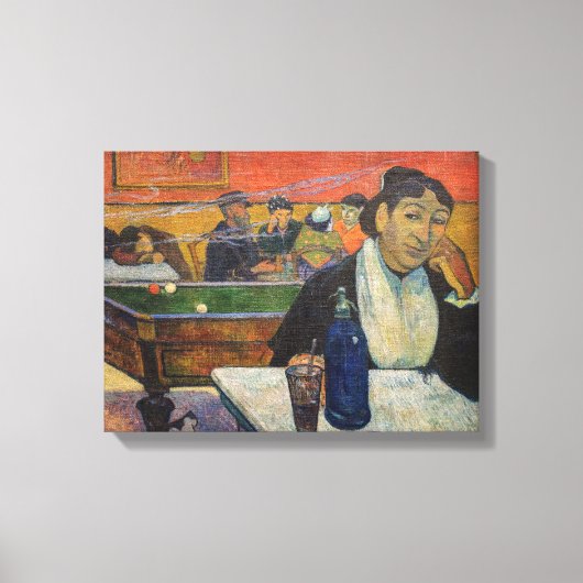 Paul Gauguin - Het Nachtcafé, Arles Canvas Afdruk (Voorkant)