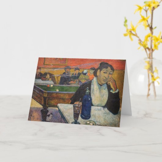 Paul Gauguin - Het Nachtcafé, Arles Kaart (Gele Bloem)