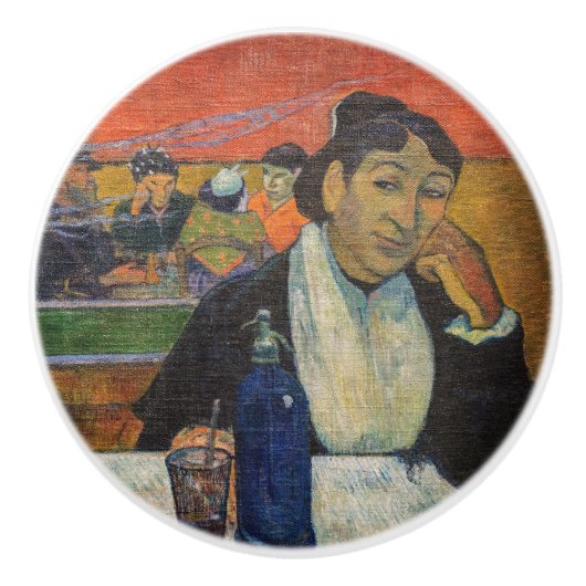 Paul Gauguin - Het Nachtcafé, Arles Keramische Knop (Voorkant)