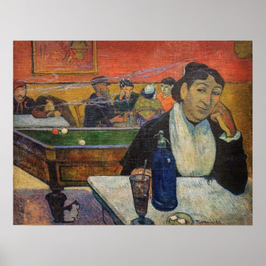 Paul Gauguin - Het Nachtcafé, Arles Poster (Voorkant)